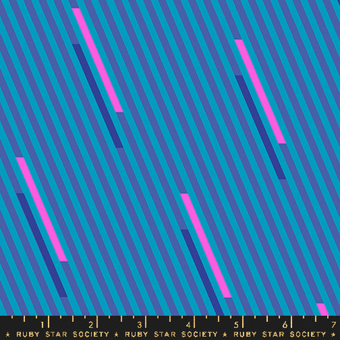 Eye Candy Strips in Cerulean - Ruby Star Society Sold by the Half Yard